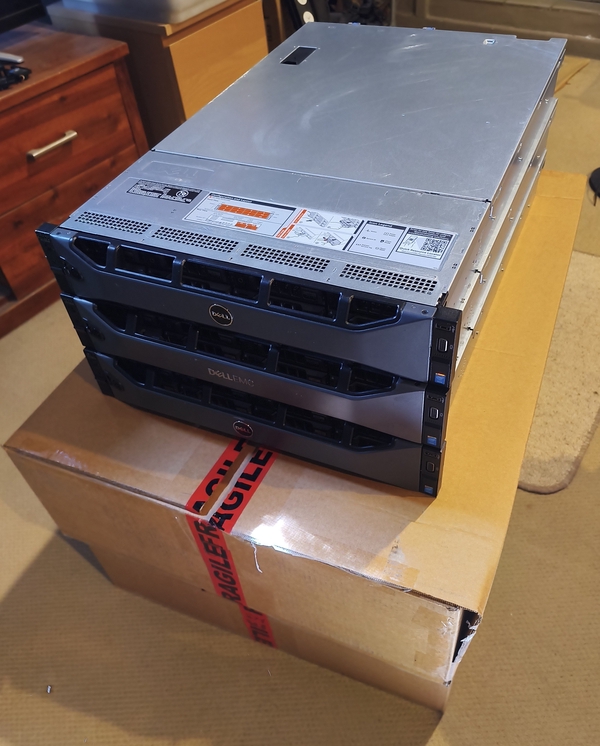 Front of servers.